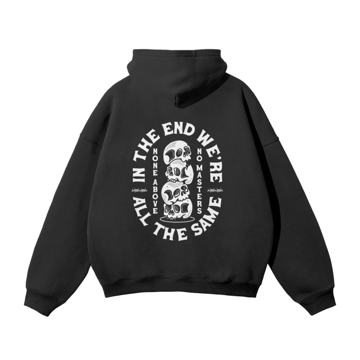 Streetwear Unisex Oversized Solid Color Fleece Hoodie