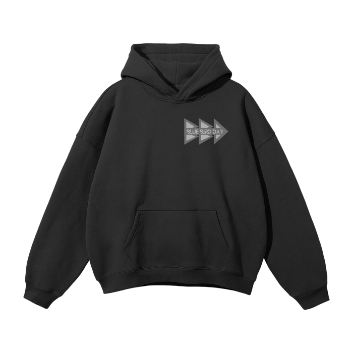 Streetwear Unisex Oversized Solid Color Fleece Hoodie