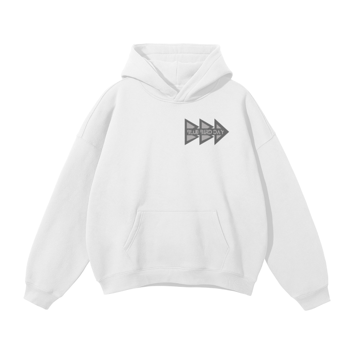 Streetwear Unisex Oversized Solid Color Fleece Hoodie